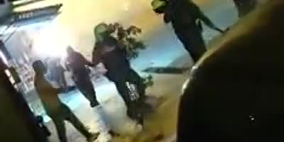 Colombian Rioter Attempts To Steal Police Motorcycle, Gets Thrashed With Batons
