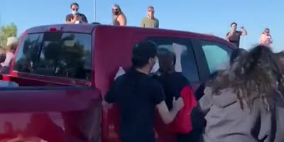 Driving Through Protesters In Oklahoma