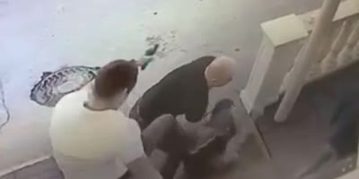Drunk Guy Beaten Outside The Night Club In Russia