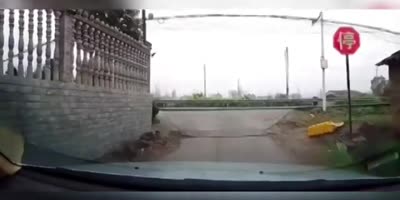 Blind Biker Crashed Into Car Head-on