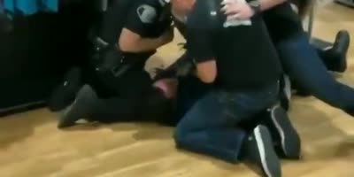 California Cop Kicks Detained Shoplifter In The Head