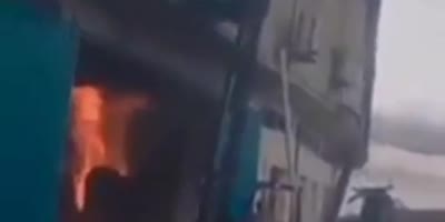 Horrific fire at food factory i