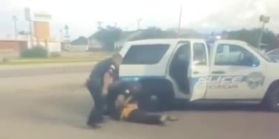 New Mexico Cop Slams Suspect To The Ground