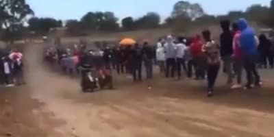 Crash in the race (R)