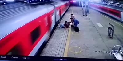 Hurt By Train, Saved By Cop In India