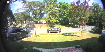 Old man hit by tricycle
