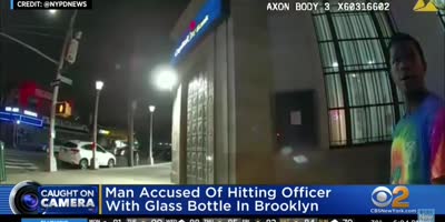 "Race Soldier" Takes A Beer Bottle To The Head!