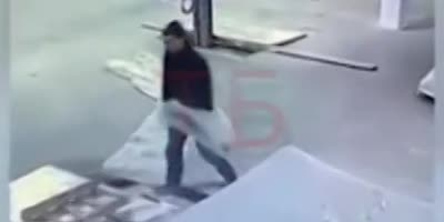 Russian Worker Falls Into The Abyss