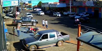 Skater Taken Away By Biker In Brazil