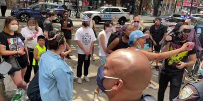 “You’re working for the KKK”  BLM Insult NYPD Officers