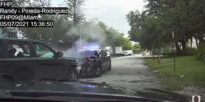 Wild Police Chase Ends In Collision!