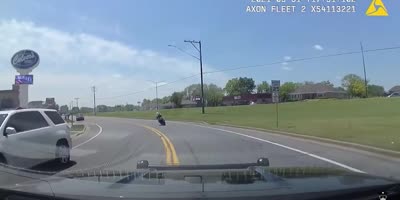 Motorcyclist Dies Running From Police!