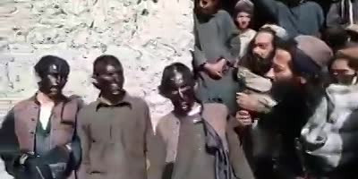 Afghani Thieves Painted In Black