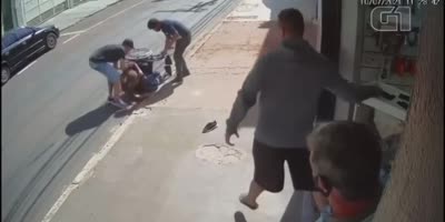 Wheelchaired Guy Dropped