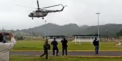 Helicopter Crash In Veracruz, MX