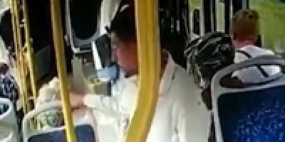 Madman Stabs Random Man On The Bus In Russia