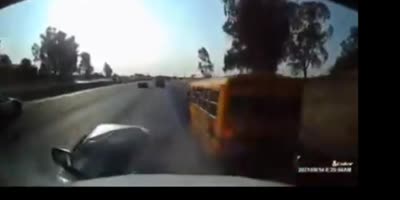 High speed crash in to construction site.