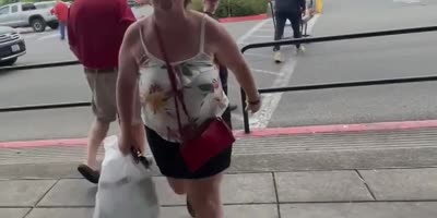 Karen Assaults Woman Over Abolish ICE Sticker