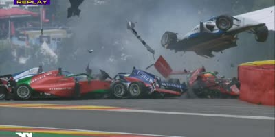 Crazy Racing Crash In Belgium
