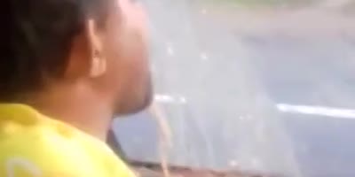 Human waterfall.