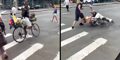 Racist Thug Gets Dropped