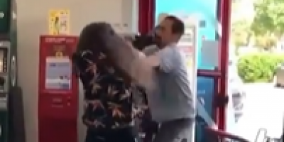 Female Clerk VS Shoplifter