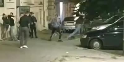 Street Fight Breaks Out After Boxing Match In Ukraine