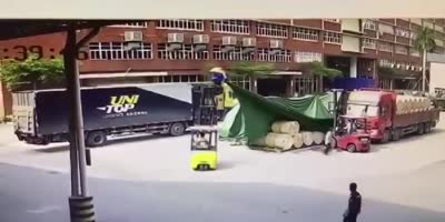 Crushed By Own Forklift