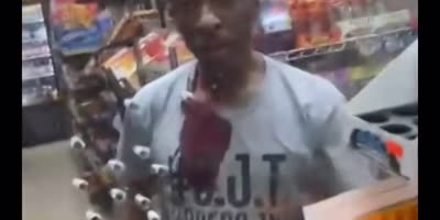 Crackhead Stabs Somebody At The Gas Station In Detroit