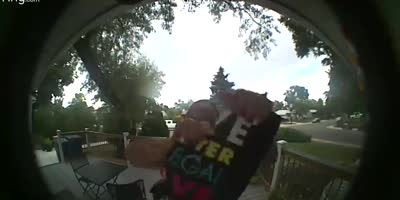 Destroying neighbor's equality yard sign