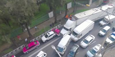 Another Angle Of Road Masness In MX