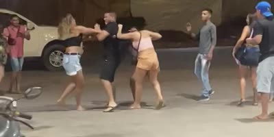 Women fighting over a dick