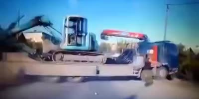 Truck driver forgets to put truck in park, runs after it