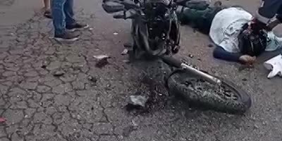 Biker Damaged Honda Before Dying In Brazil