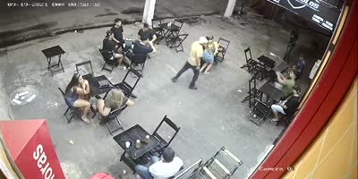 Street Bar Visitors Robbed At Gun point In Brazil