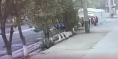 Kazakh Driver Wrecks People At The Bus Stop Killing Two