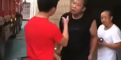 Traditional Chinese goodbye.