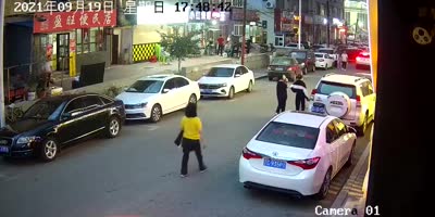 Pedestrians Wrecked In China