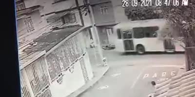 Couple On Motorcycle Hit By Bus