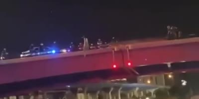 Crazy Miami Girl Jumps Off The Bridge