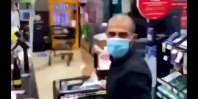 Guy Attacks Employee After Being Recorded Without A Mask