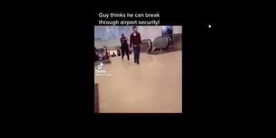Guy Tased For Breaking Into Airport Security