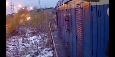 Man Hit By Train & Survives !