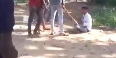 Amother Dalit Man Abused By Hindu Villagers