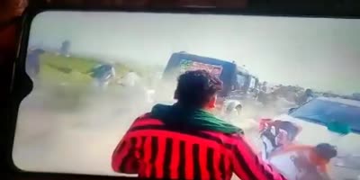 Protesting Farmers Destroyed By Jeep In India