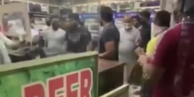 Jerk Customer Gets Manhandled By Liquor Store Staff