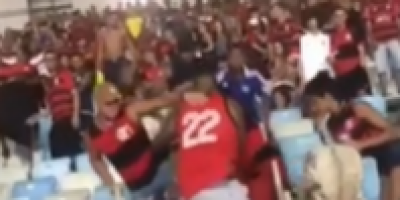 Soccer Fans Fight In Brazil