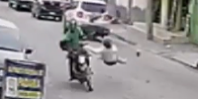 Elderly Careless Woman Hit By Motorcycle In Brazil
