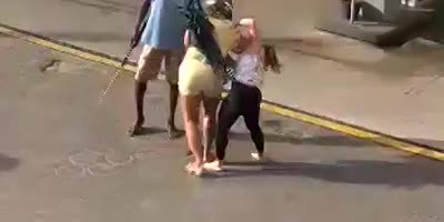 Female Scooter Riders Brawl At The Gas Station Brazil