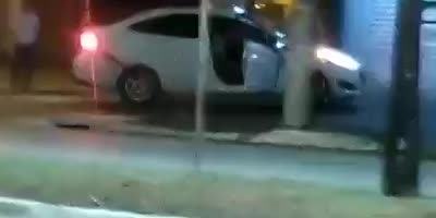 Brazilian GTA: Wife Beater Attempts To Crush Off Duty Officer Who Saved Poor Woman